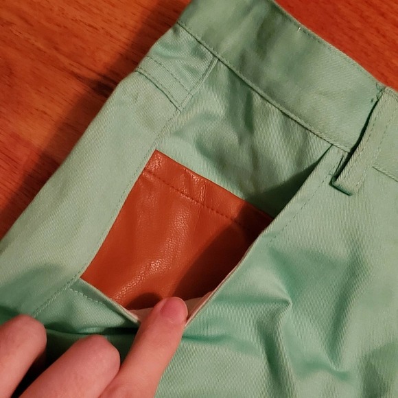 NWT! Crew Kids Mint Green Boys Cropped Pants Size 7 Boys - Picture 5 of 8